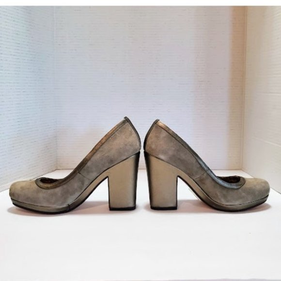 NEW Seychelles Suede Tokyo Platform Pump Heels in Taupe - Size 8 - Picture 5 of 16